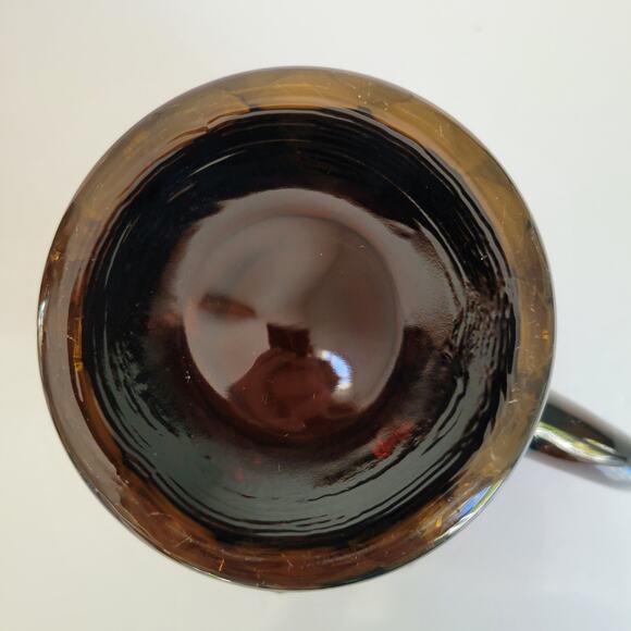 Vintage Viking Glass Pitcher Chestnut Georgian Honeycomb Ice Lip Mid Century - Picture 7 of 11